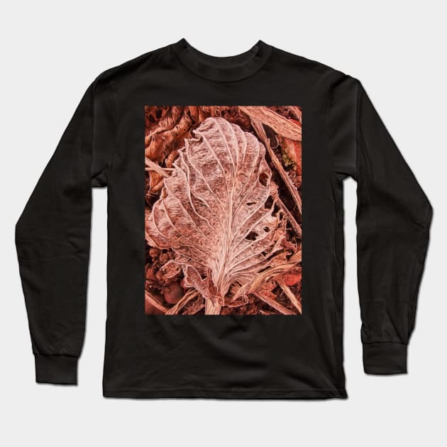 Winter Leaf Long Sleeve T-Shirt by stuartchard